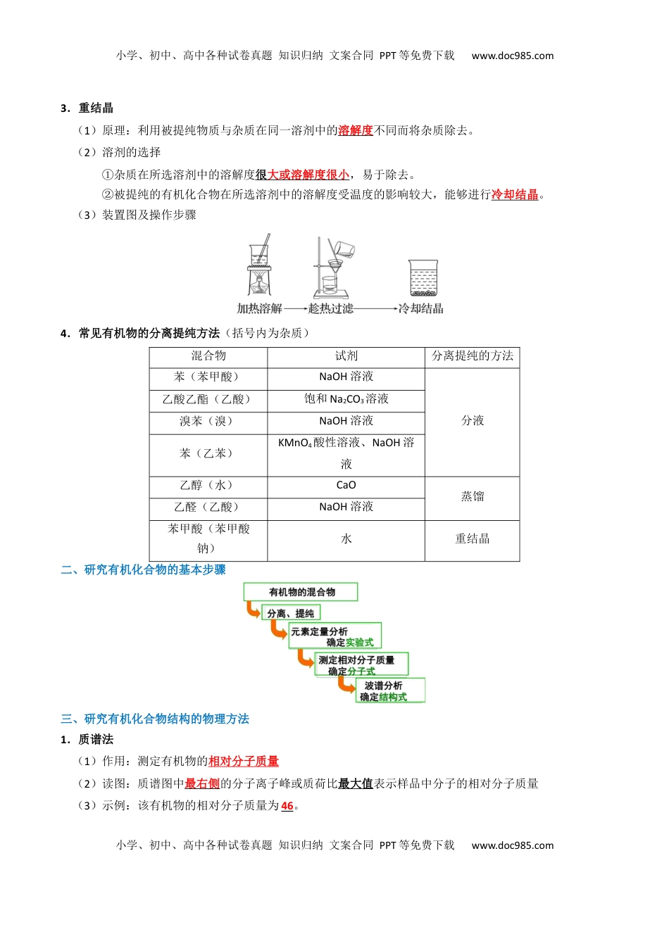 高考化学复习  知识清单29 有机合成与推断（解析版）.docx