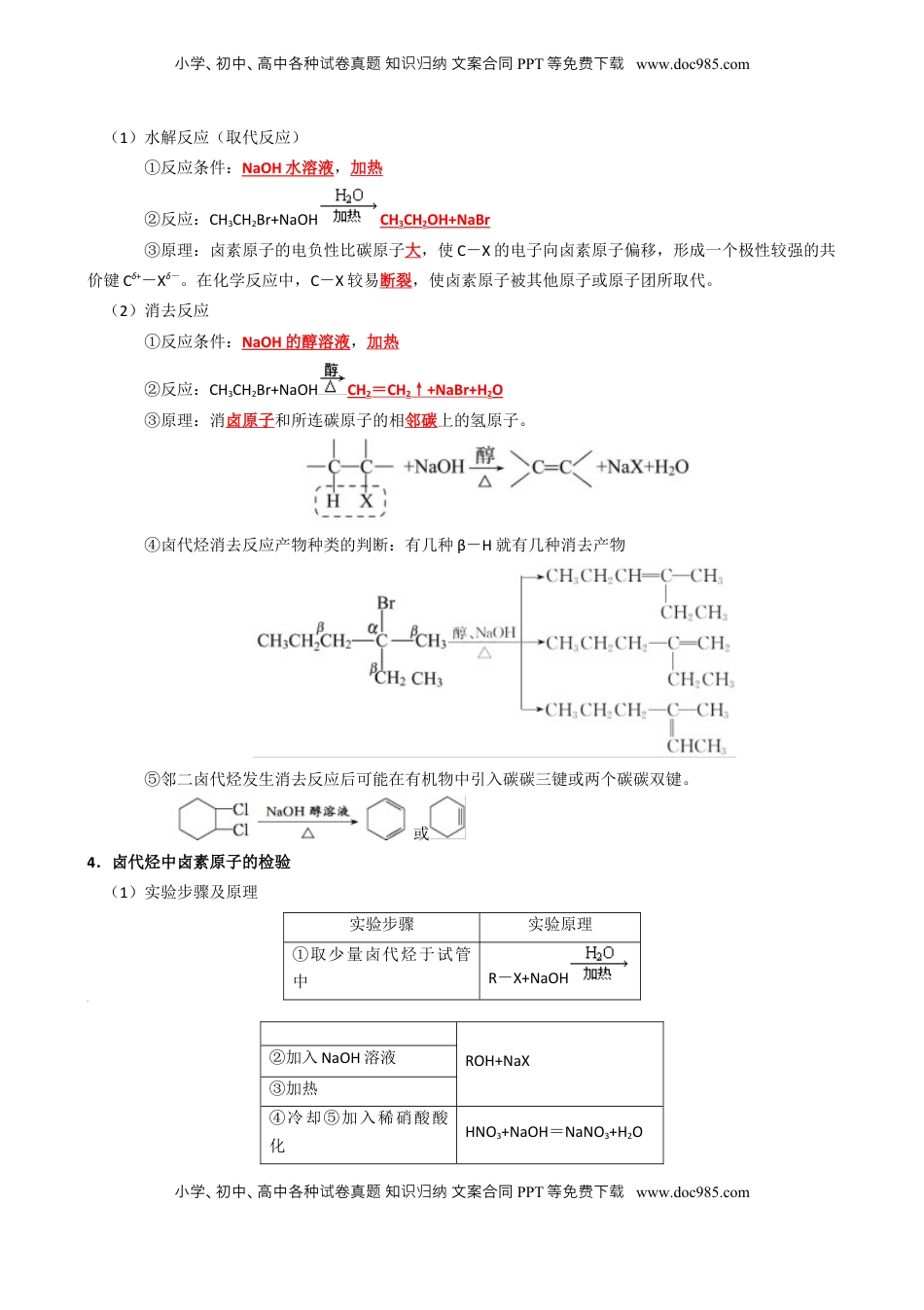 高考化学复习  知识清单27 烃的衍生物-【口袋书】2025年高考化学一轮复习知识清单（新高考专用）（解析版）.docx