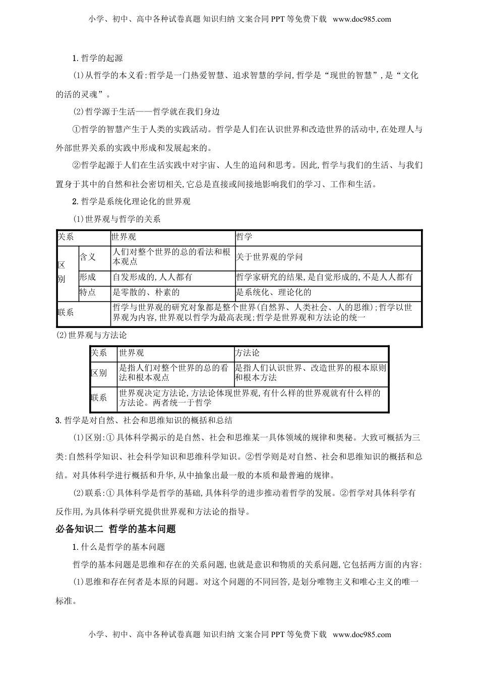 高考政治复习  第一课 时代精神的精华 学案（原卷版）【抢分秘籍】2025年高考政治一轮复习精讲精练.doc