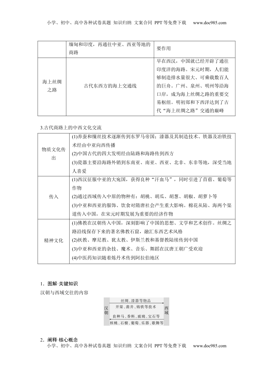 高考历史复习  板块五　第十八单元　第67讲　商路、贸易与文化交流.docx