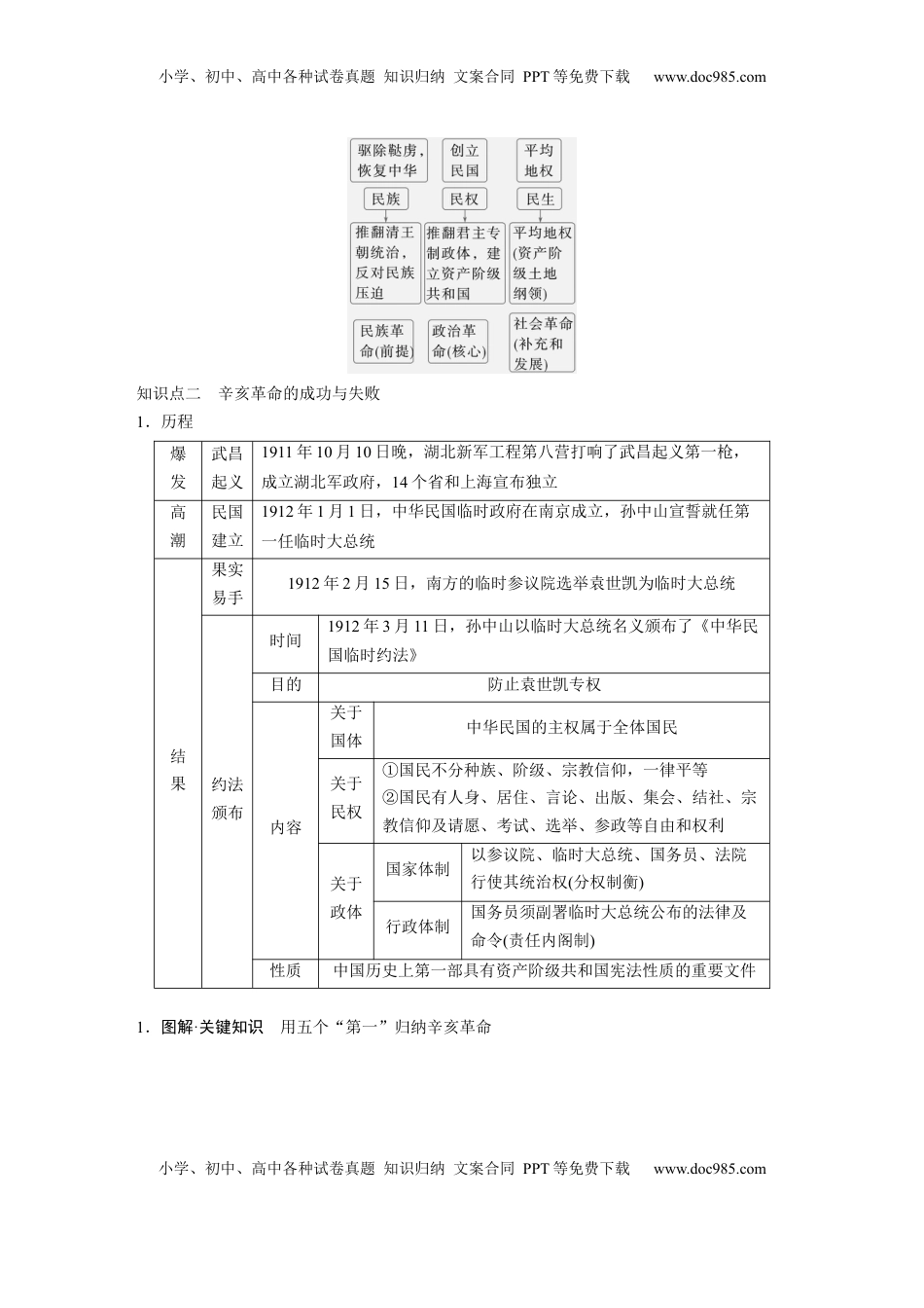 高考历史复习  板块二　第七单元　第17讲　辛亥革命.docx