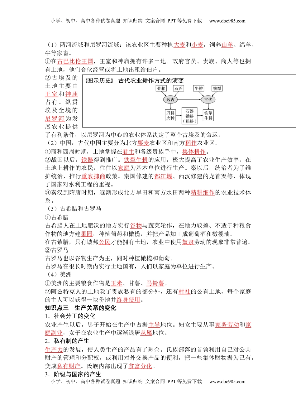 高考历史复习  历史选择性必修2 经济与社会生活（教师版）35页.docx