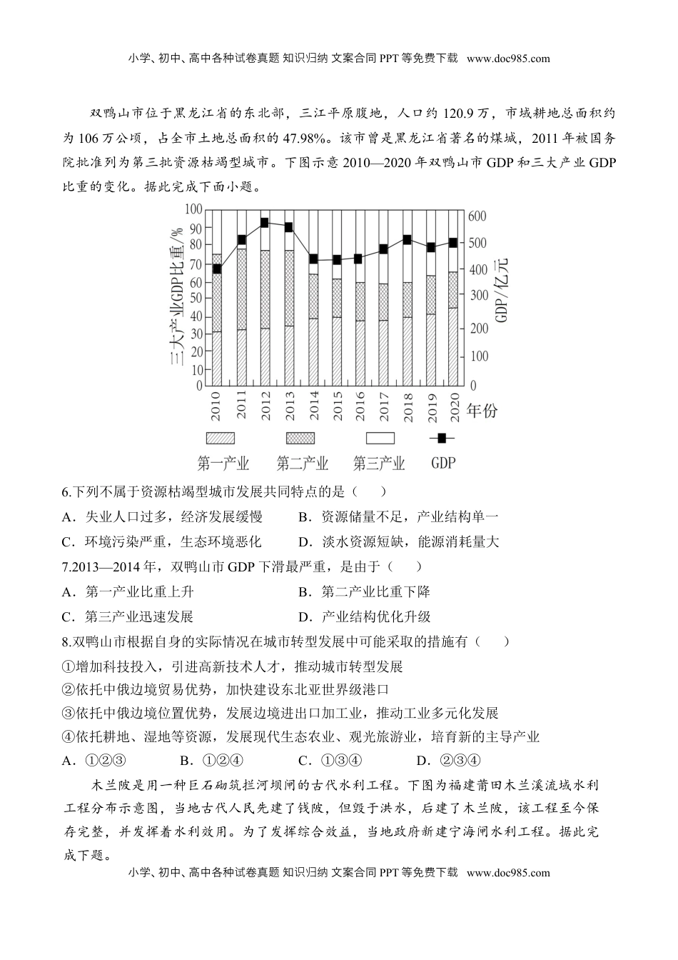 高考地理复习  专题十三 区域自然资源综合开发利用—2025届高考地理考点剖析同步练习（含答案解析）.docx