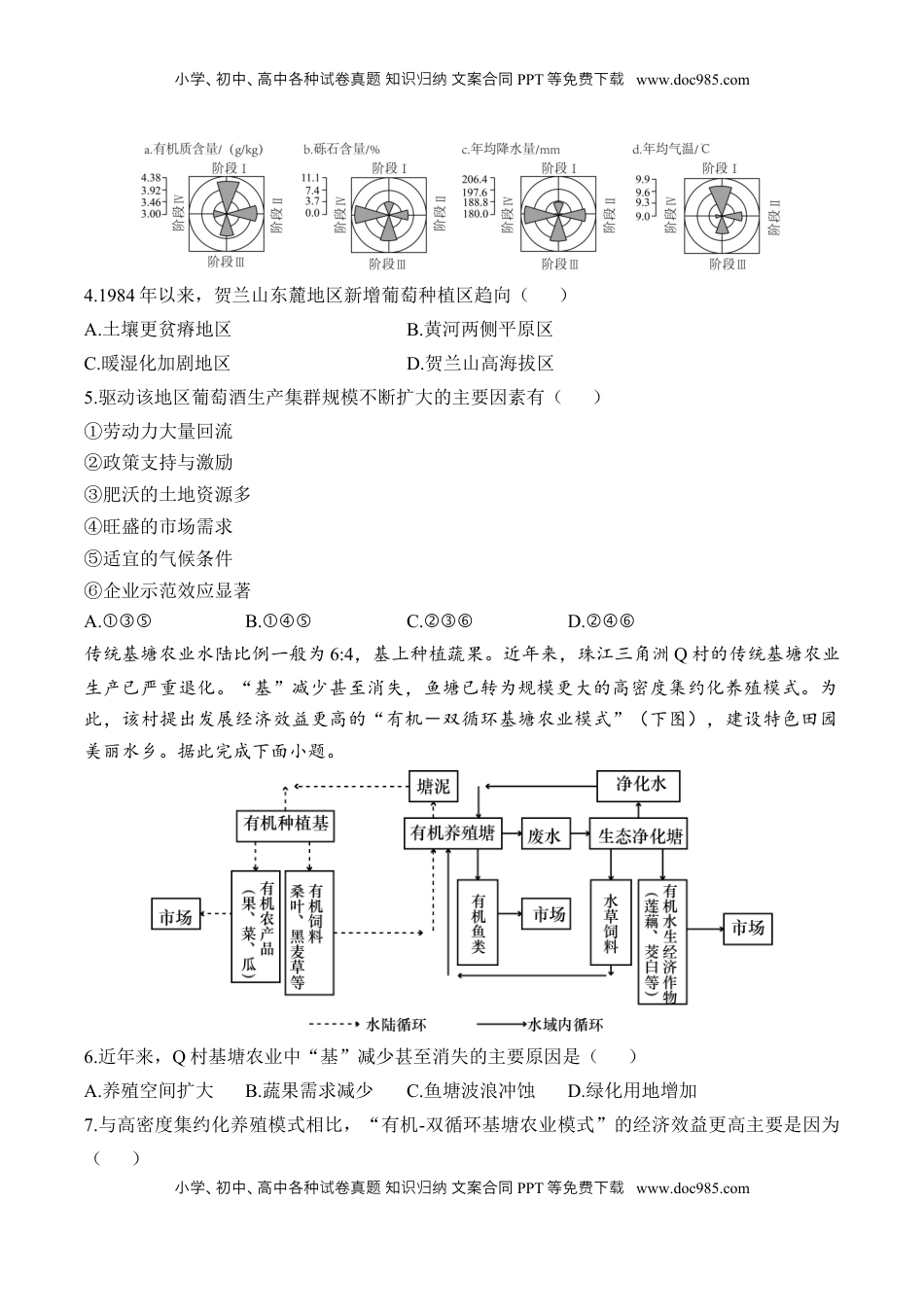 高考地理复习  专题十 产业区位因素—2025届高考地理考点剖析同步练习（含答案解析）.docx