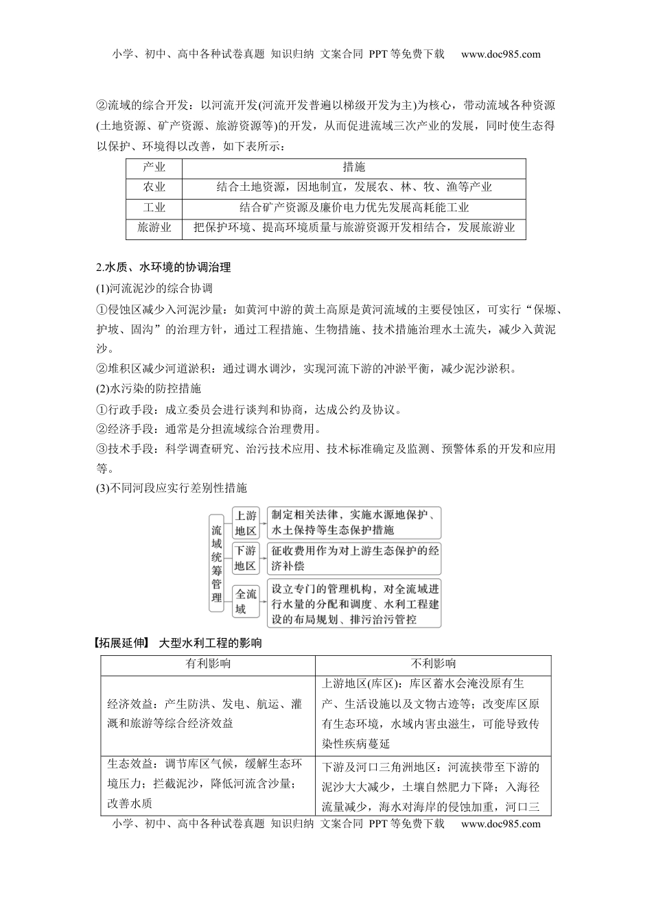 高考地理复习  第三部分 第三章 课时65　长江流域协作开发与环境保护.docx