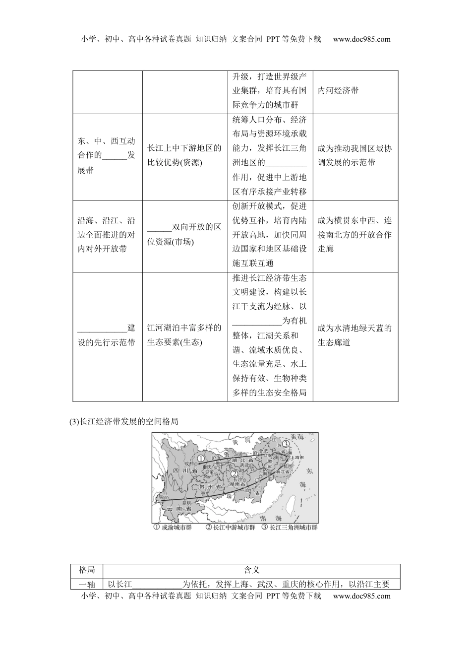 高考地理复习  第二部分 第四章 课时54　我国区域发展战略.docx
