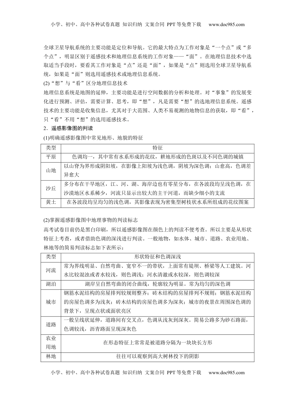 高考地理复习  第一部分 第一章 课时4　地理信息技术的应用 (1).docx