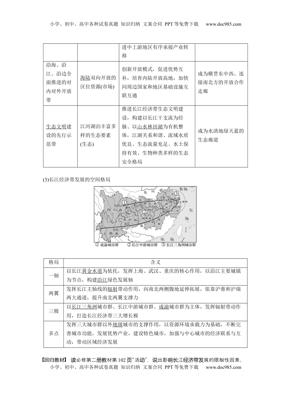 高考地理复习  第二部分 第四章 课时54　我国区域发展战略 (1).docx