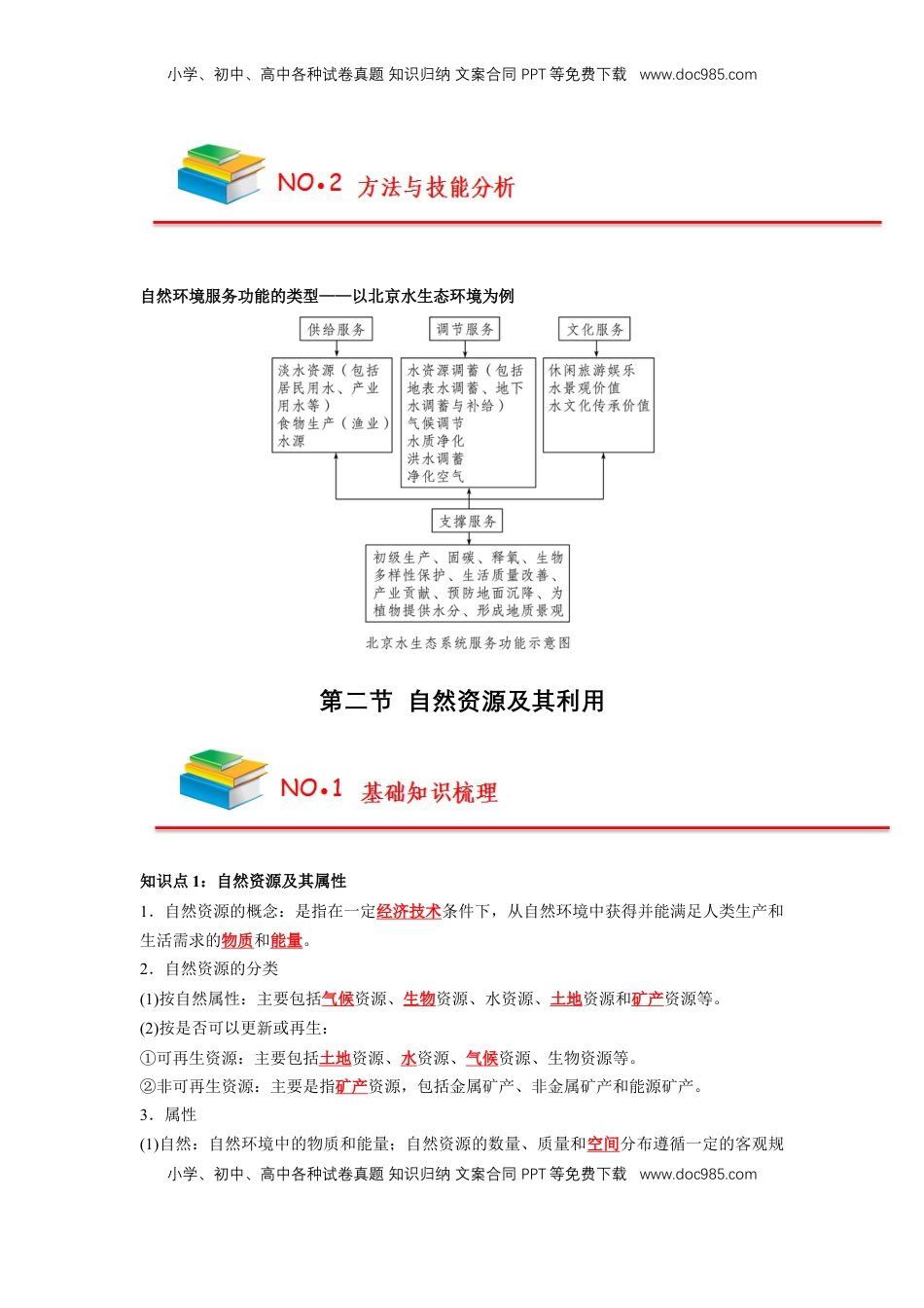 高考地理复习  【人教版选择性必修3】高中地理知识总结（教师版）36页.doc