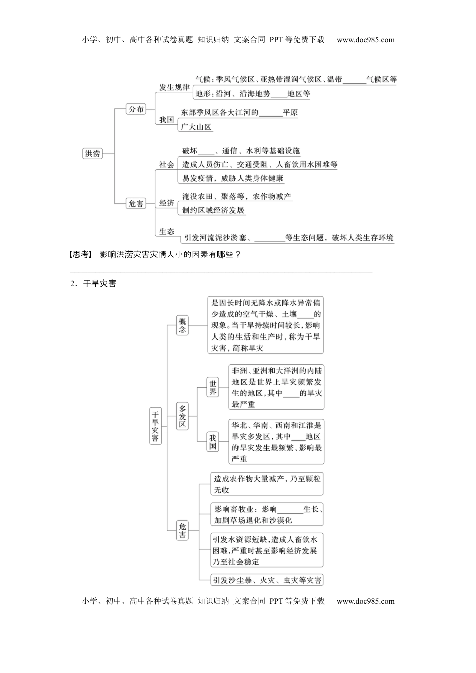 高考地理复习  第七章　课时39　气象灾害.docx