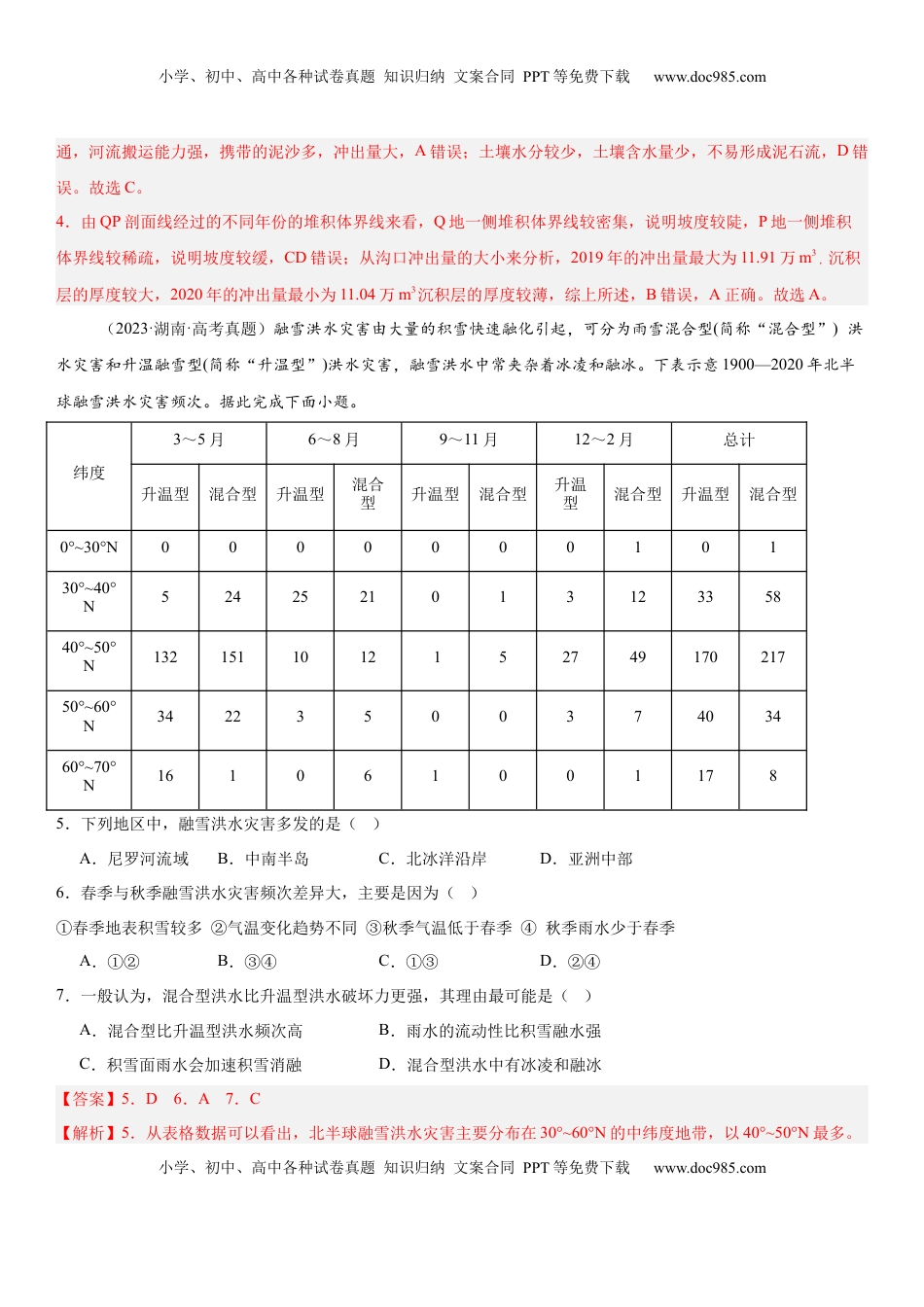 高考地理复习  第19讲 自然灾害与地理信息技术（解析版）.docx