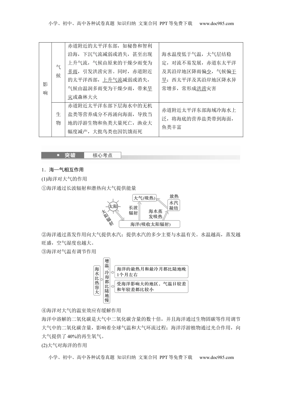 高考地理复习  第四章　课时25　海—气相互作用 (1).docx