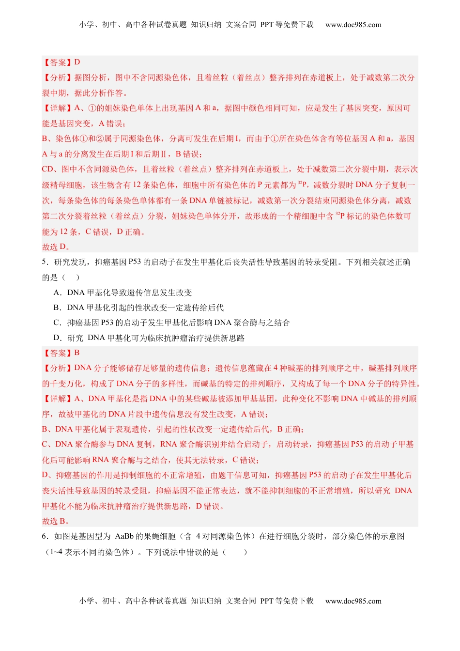 高考生物复习  单元检测卷07  变异与进化（解析版）.docx