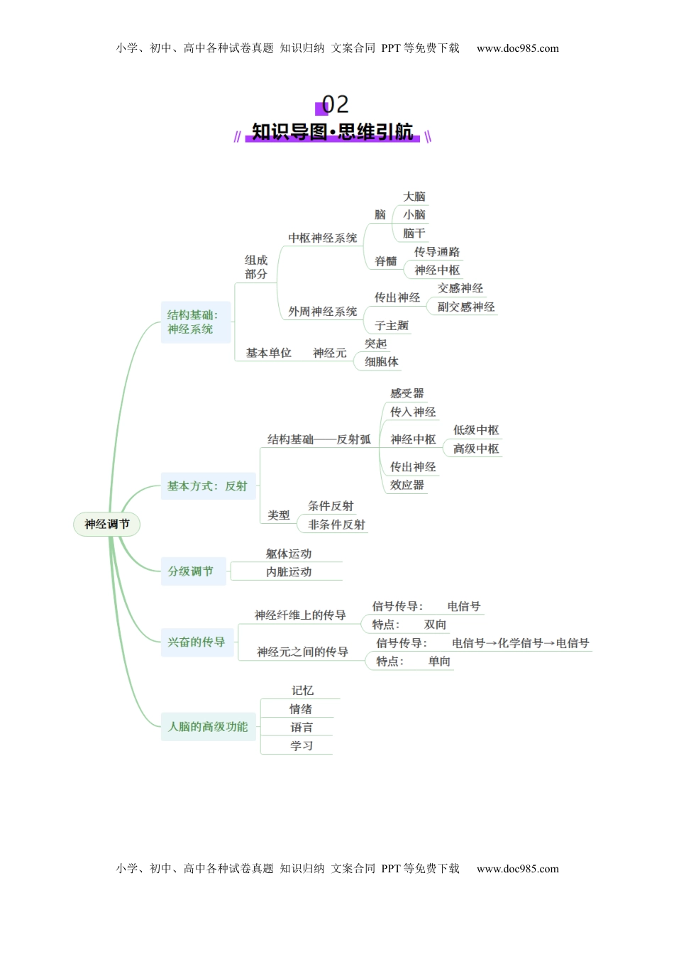 高考生物复习  第25讲 神经调节（第二课时，神经冲动的产生和传导、神经系统的分级调节和人脑的高级功能）（讲义）（原卷版）.docx