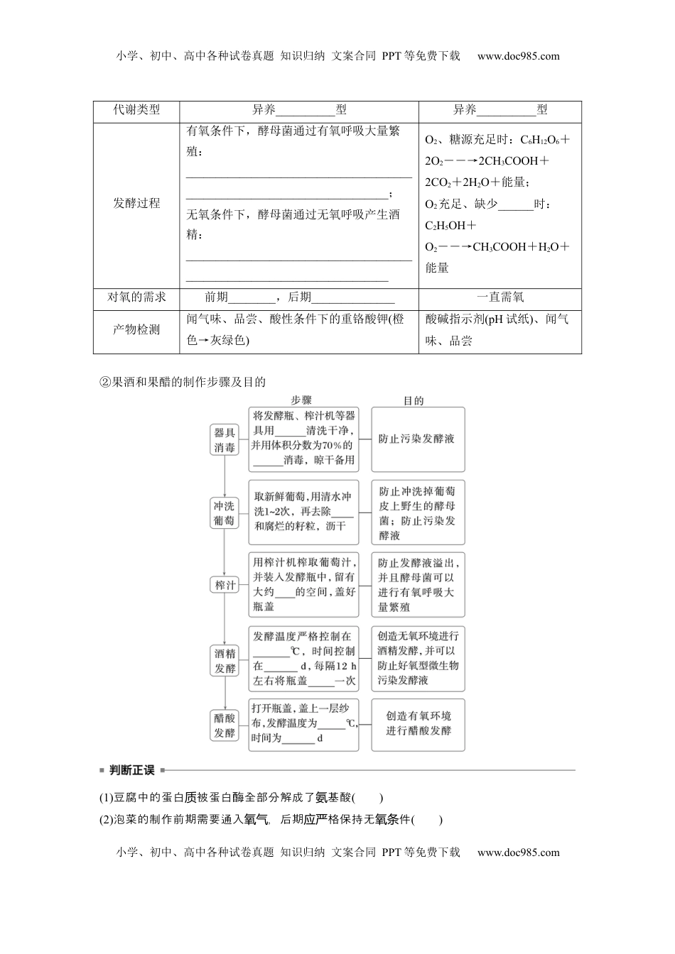 高考生物复习  第十单元　第56课时　传统发酵技术的应用、发酵工程及其应用.docx