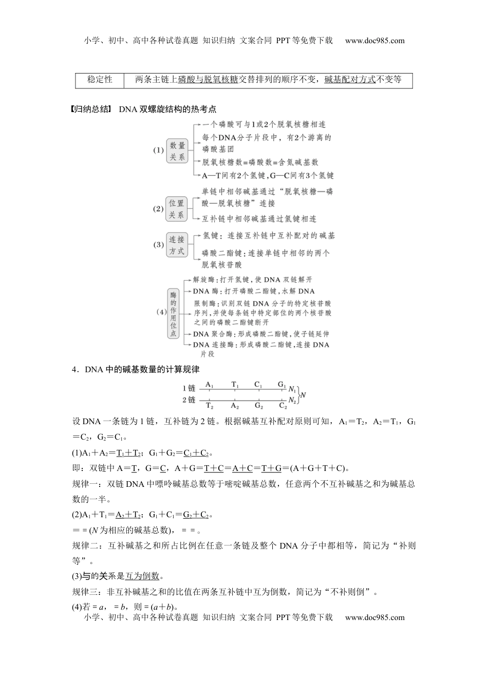 高考生物复习  第六单元　第30课时　DNA的结构与复制 (1).docx