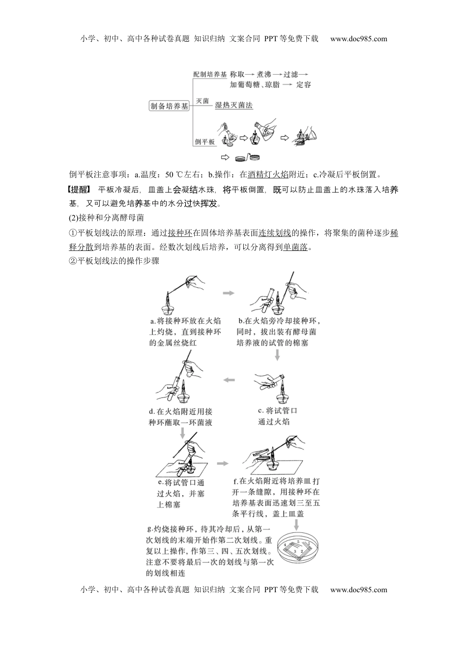高考生物复习  第十单元　第57课时　微生物的培养技术与应用 (1).docx