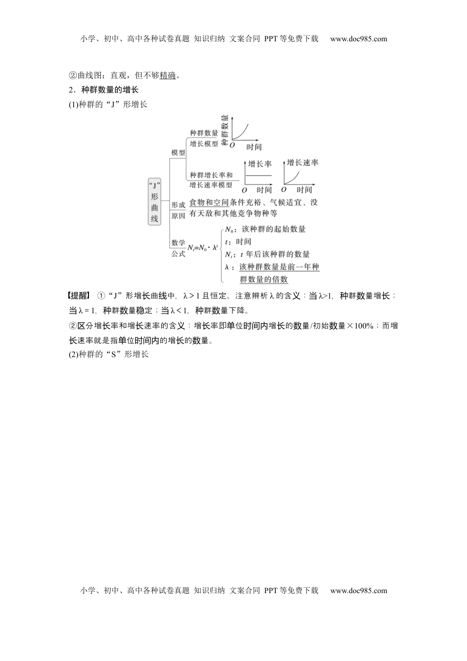 高考生物复习  第九单元　第48课时　种群数量的变化及其影响因素 (1).docx