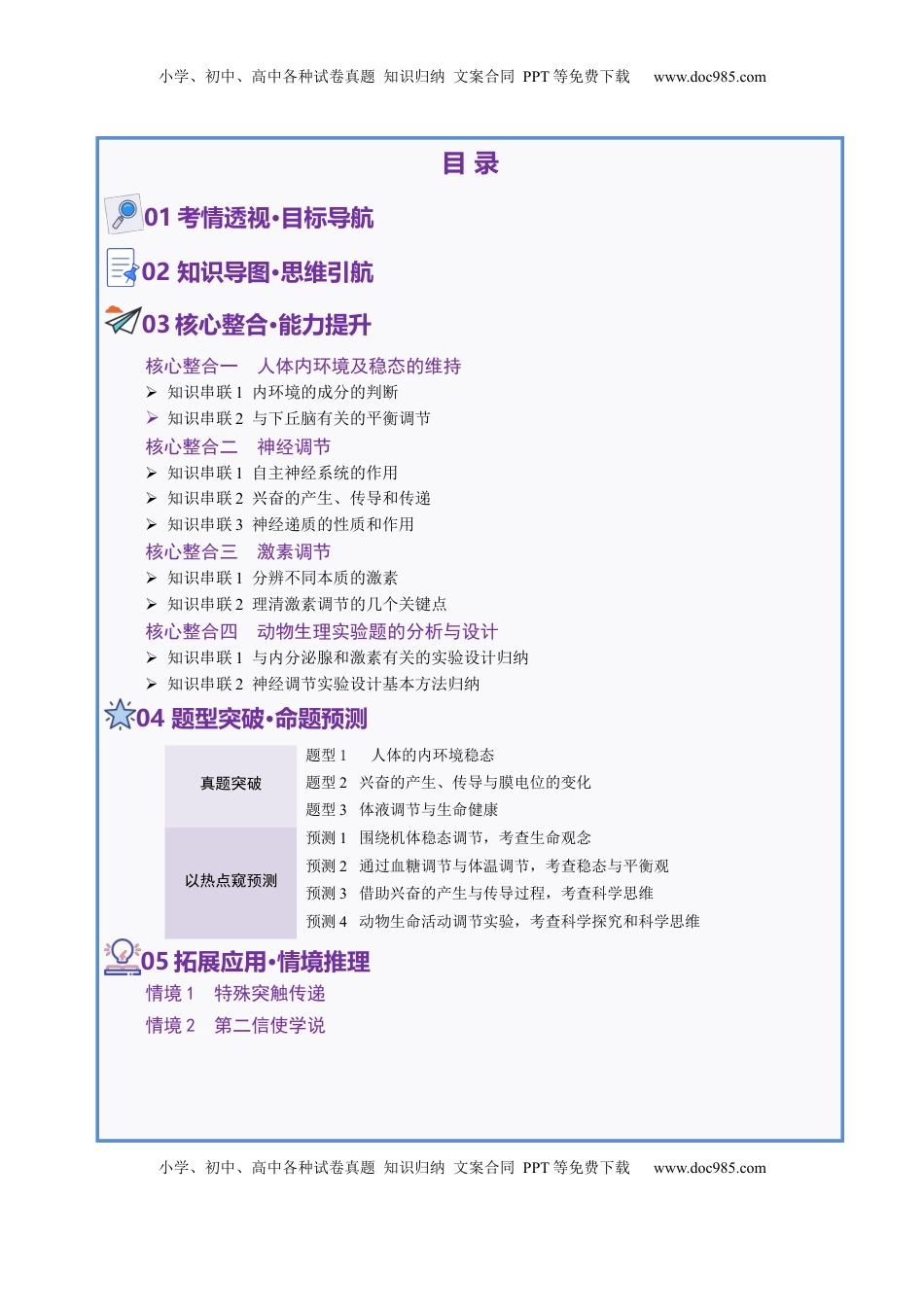 高考生物复习  第11讲 神经调节和体液调节（讲义）（原卷版）.docx