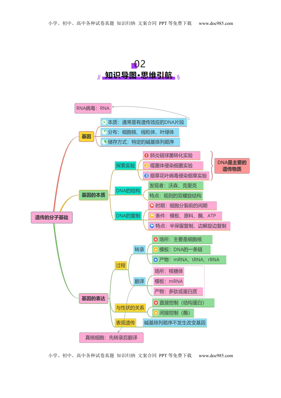 高考生物复习  第09讲 基因的本质和表达（配套讲义）（原卷版）.docx