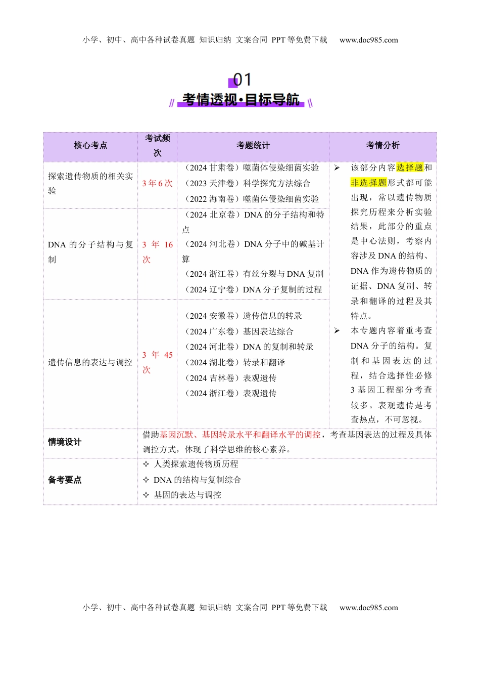 高考生物复习  第09讲 基因的本质和表达（配套讲义）（解析版）.docx