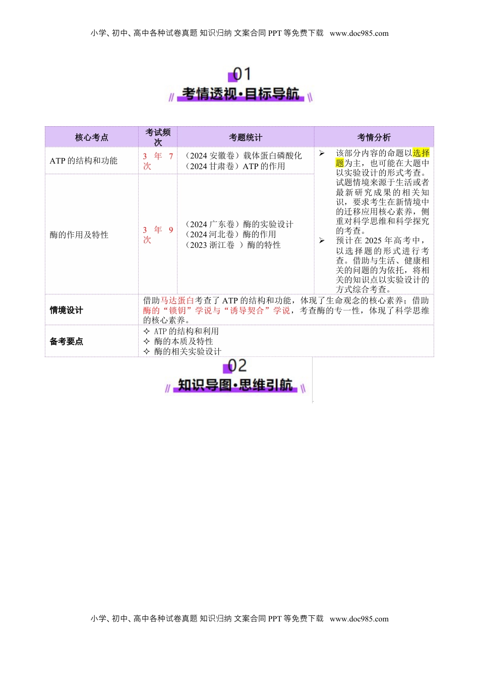 高考生物复习  第03讲  ATP和酶（讲义）（解析版）.docx