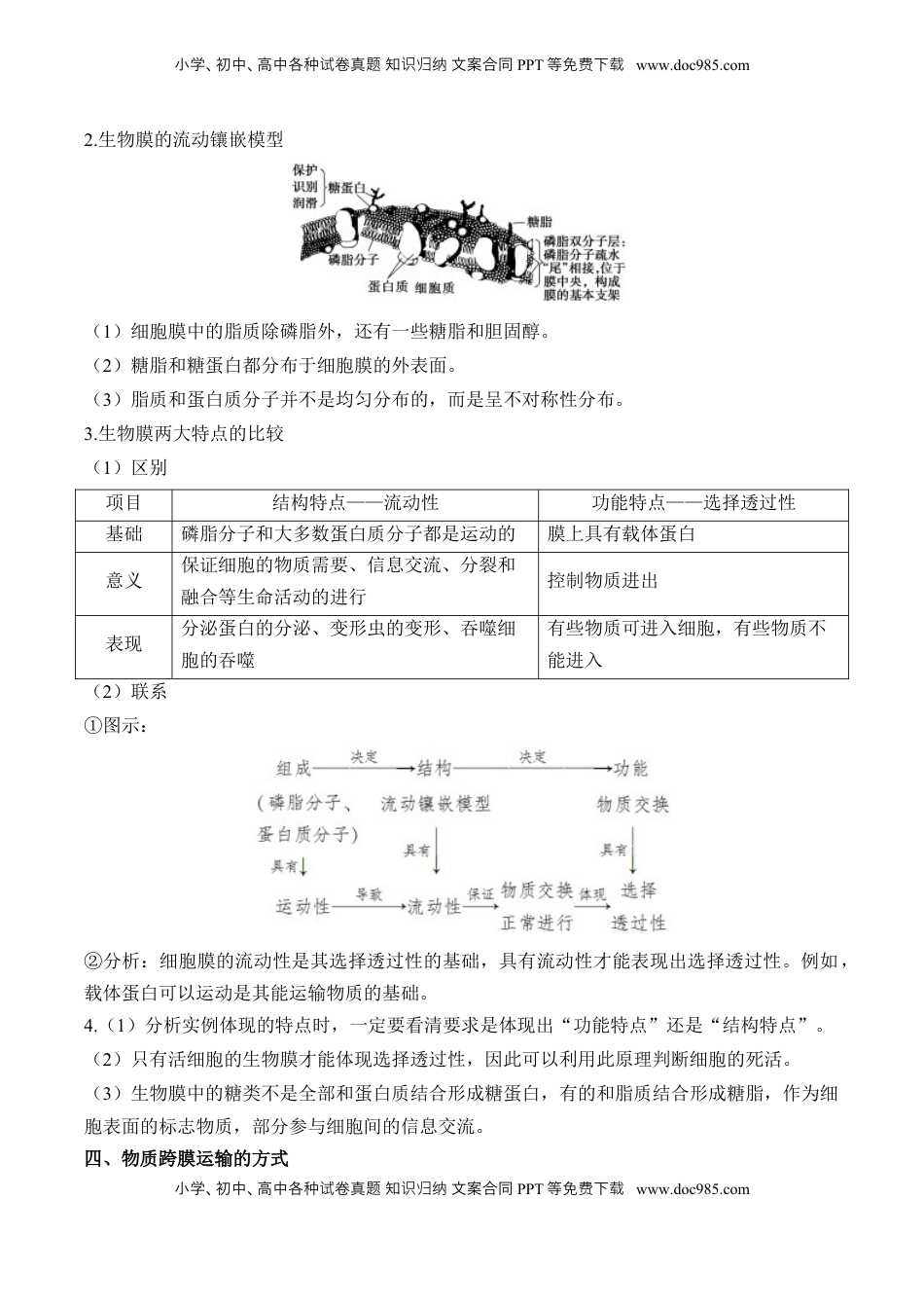 高考生物复习  （3）细胞的物质输入和输出——2025届高考生物二轮复习易错重难提升（含解析）.docx