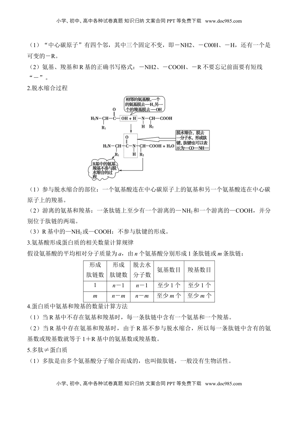 高考生物复习  （1）细胞的分子组成——2025届高考生物二轮复习易错重难提升（含解析）.docx