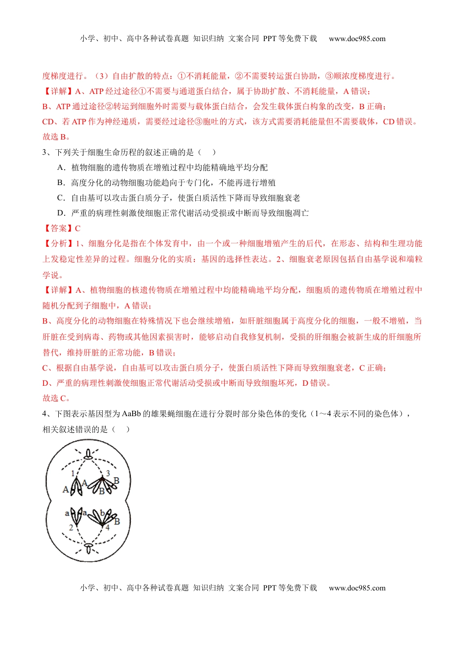 高考生物复习  信息必刷卷04（江苏专用）（解析版）.docx
