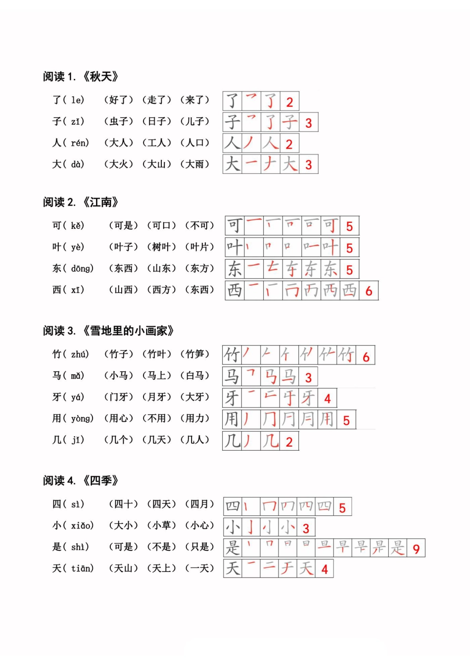 24秋新版一上语文课课贴（.pdf