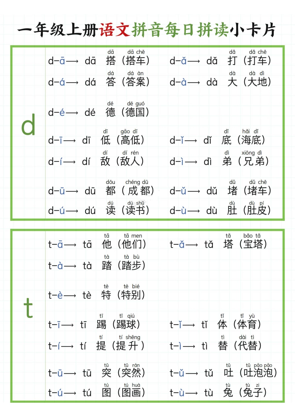 2024新版一年级上册语文拼音每日拼读_.pdf