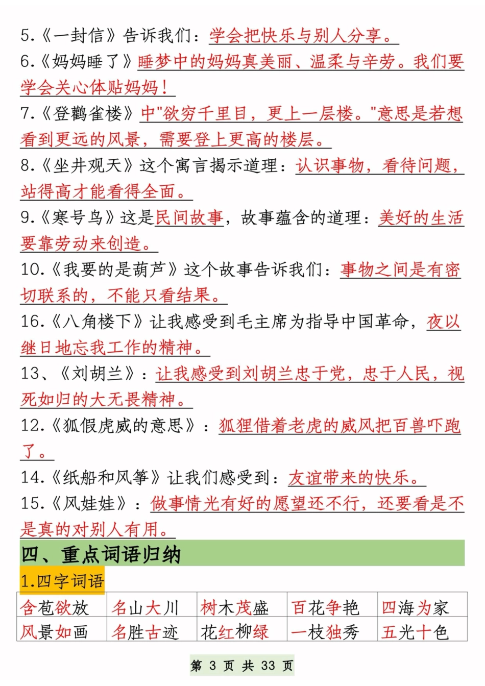 8.27一升二语文暑假预习知识汇总(1).pdf