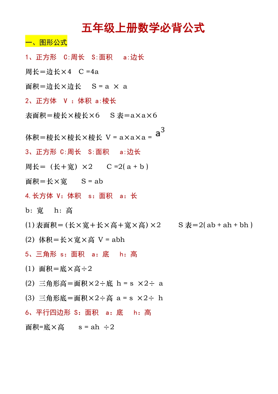 【必背公式】五年级上册数学必背公式(1).pdf.pdf