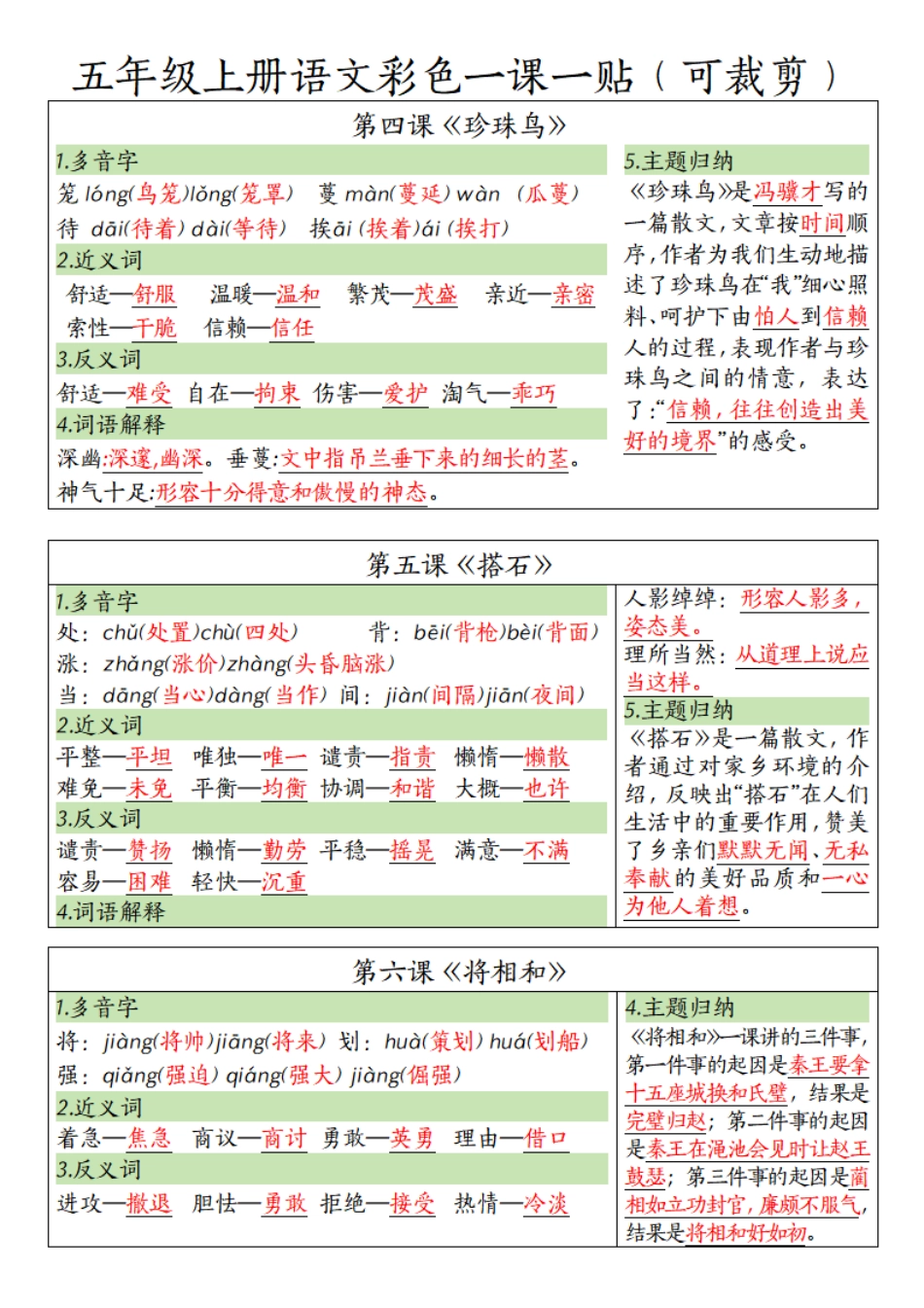 五（上）语文彩色一课一贴.pdf.pdf