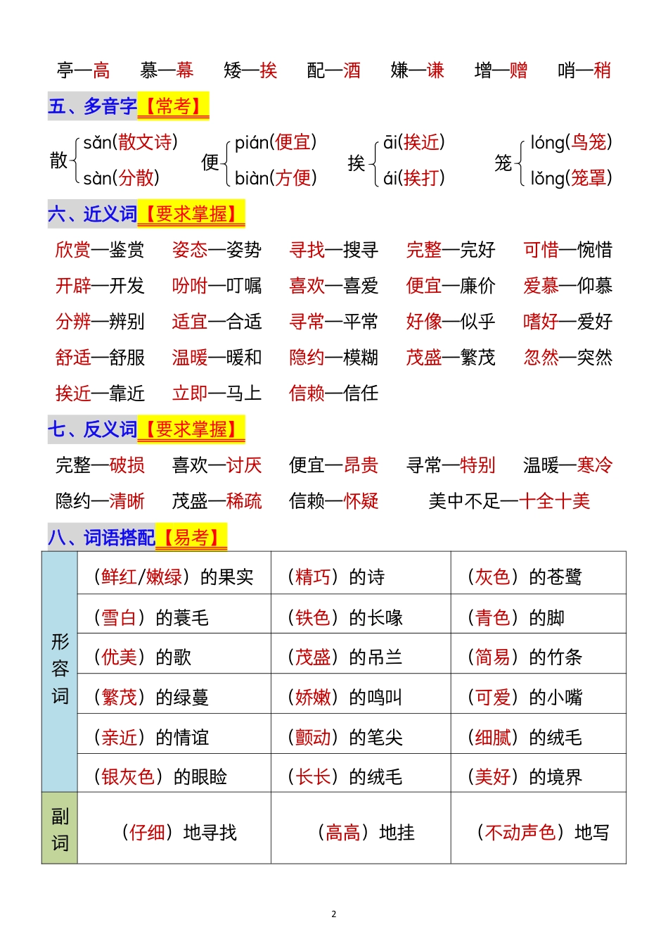【1112】五年级上册语文1-8单元单元知识点归纳梳理(1).pdf