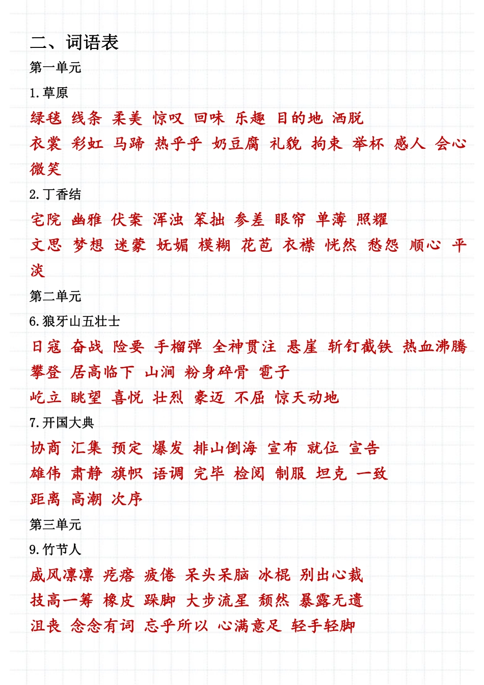 【课本内生字词汇总】六上语文.pdf