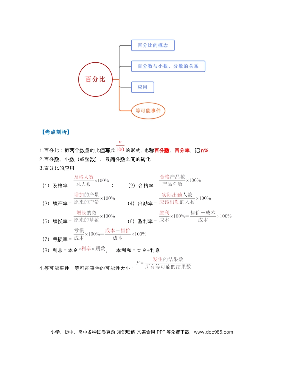 六上沪教版数学【第3章 比和比例（知识清单）】.docx