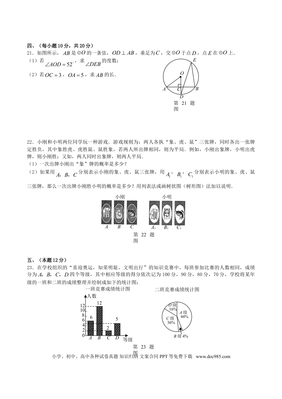 【中考历年真题】2008年辽宁省沈阳市中考数学试题及答案.doc