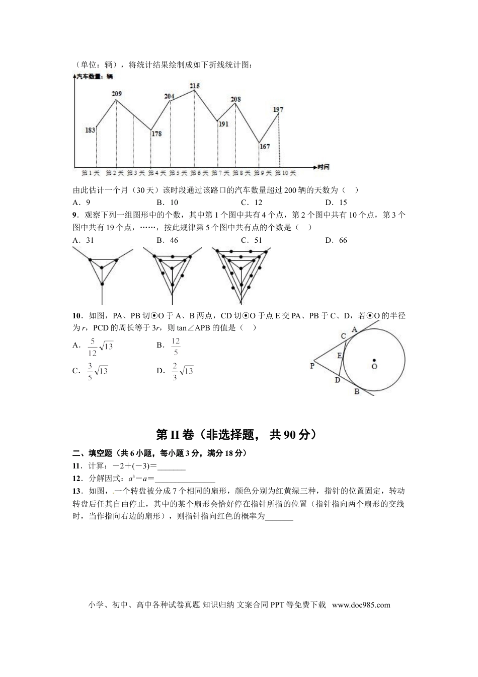 【中考历年真题】2014年武汉市中考数学试题及答案.doc