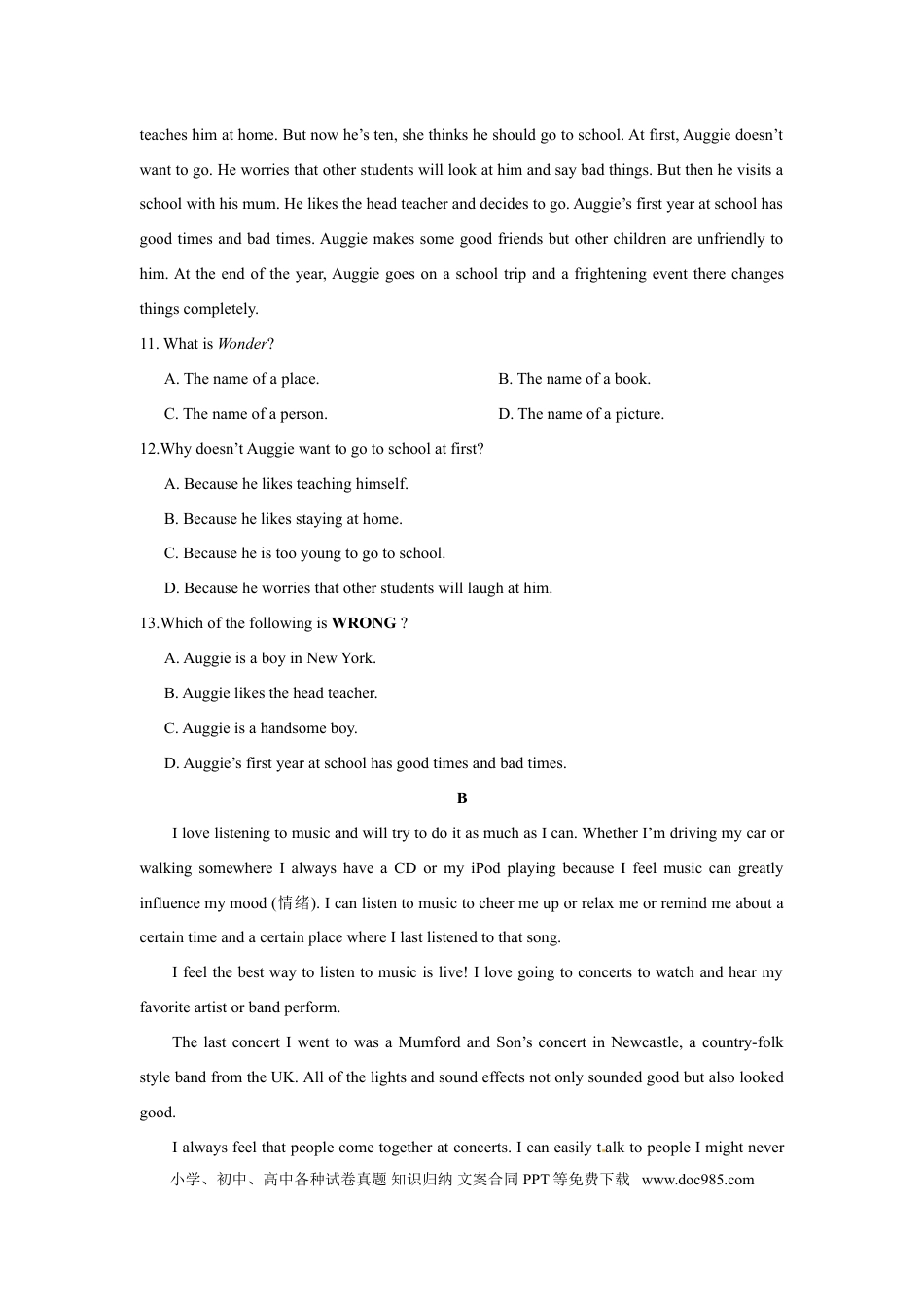 【中考历年真题】2016年淄博市中考英语试卷及答案解析.doc