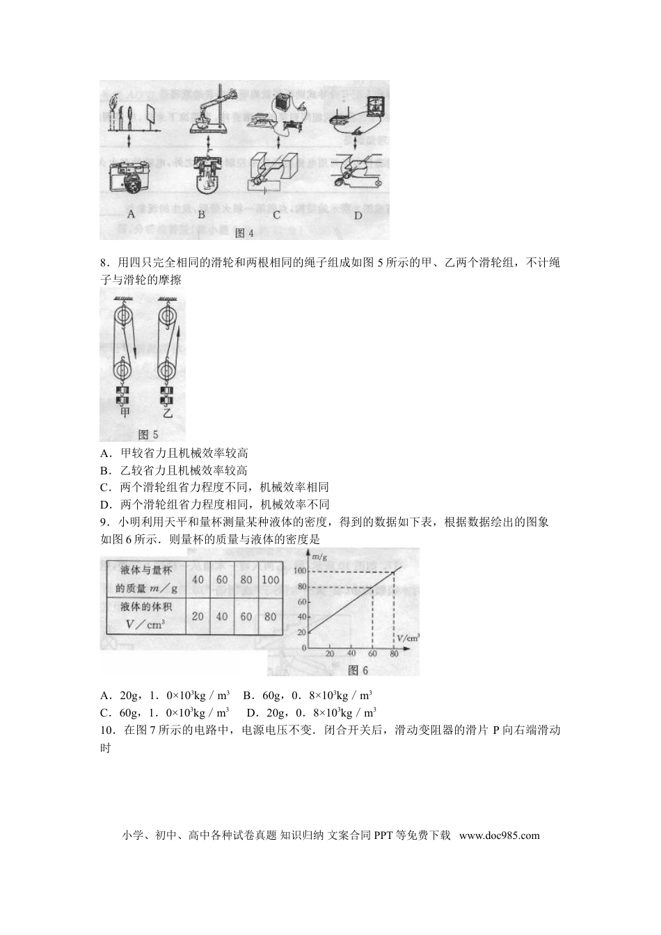 【中考历年真题】2009年山东省烟台市中考物理试卷及答案.doc