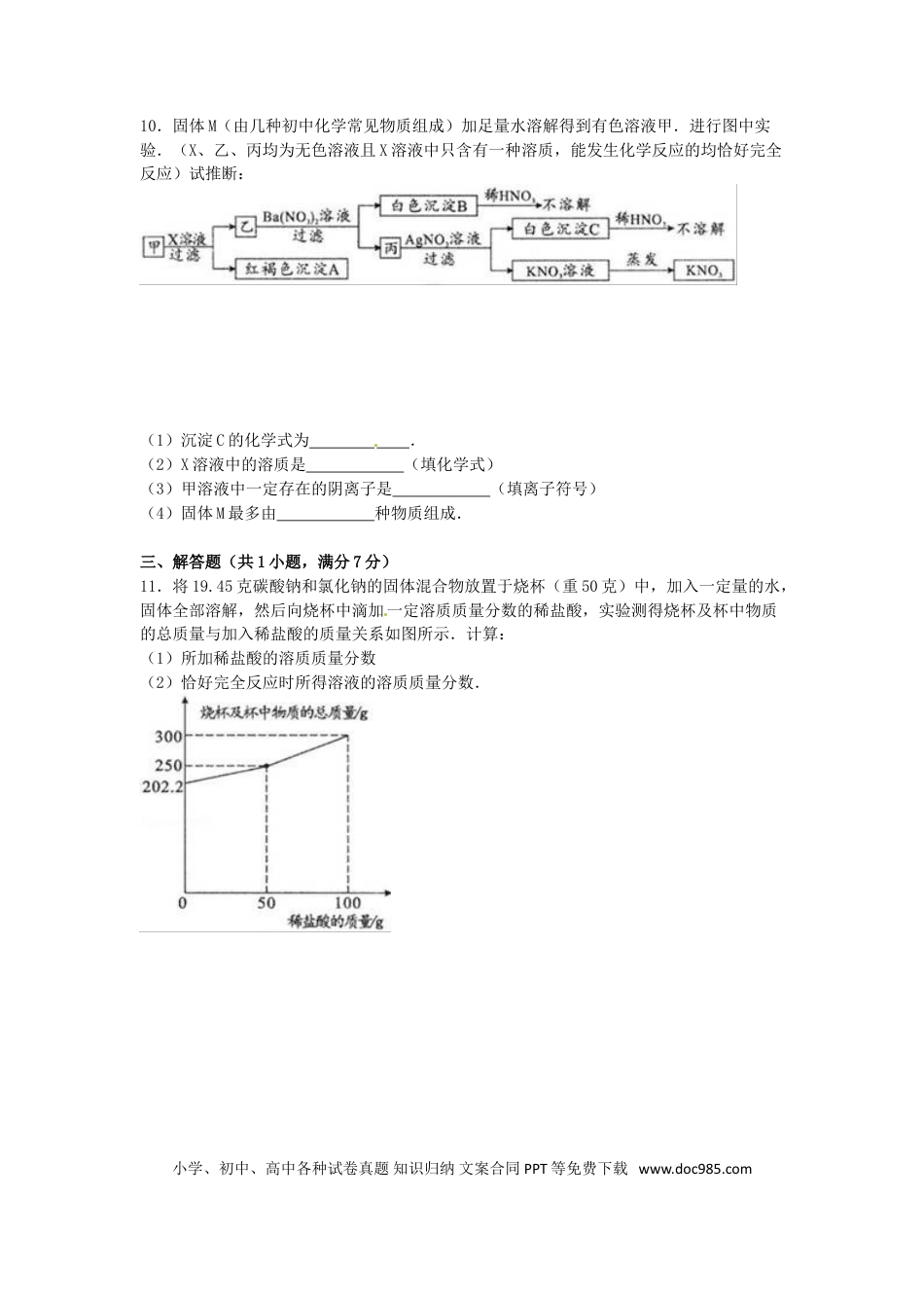 【中考历年真题】内蒙古包头市2016年中考化学真题试题（含解析）.doc
