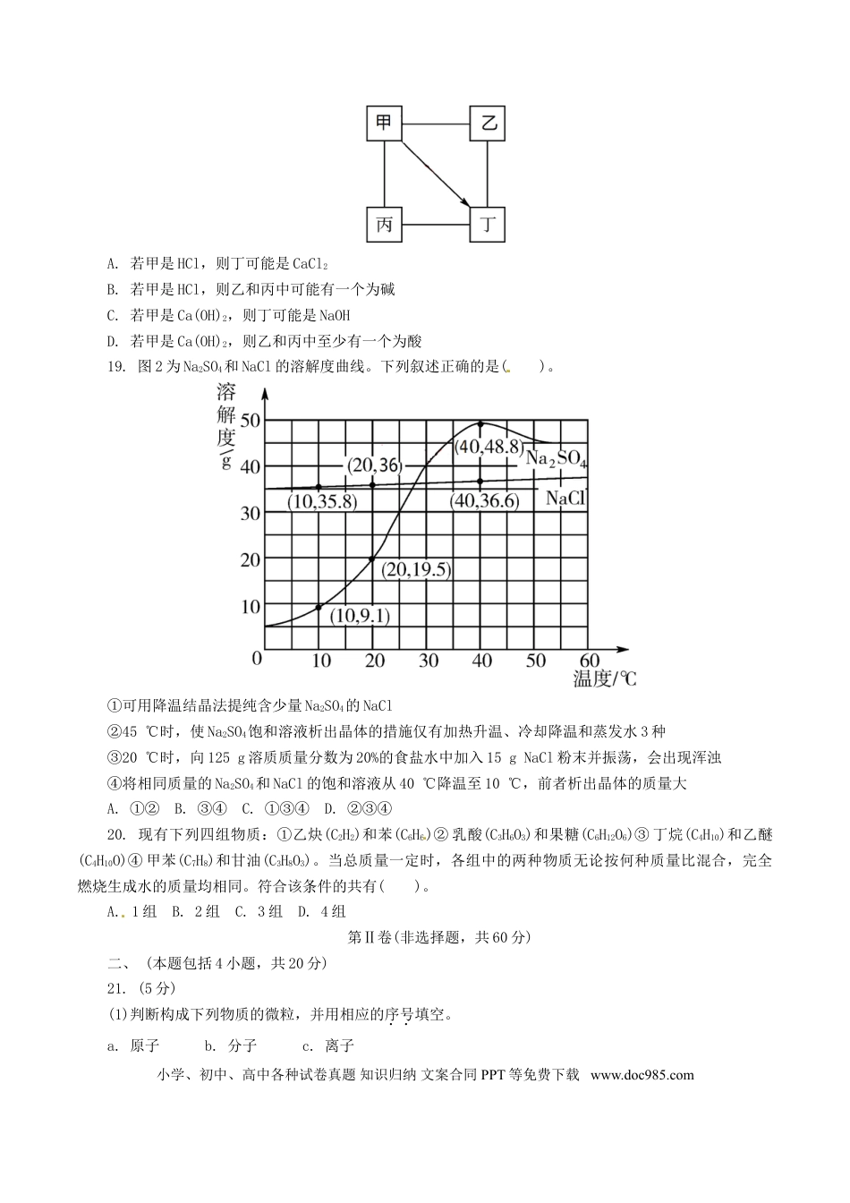 【中考历年真题】江苏省常州市2015年中考化学真题试题（含解析）.doc