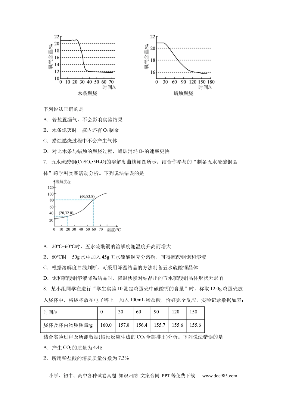 【中考历年真题】=2025年四川省德阳市中考化学真题.docx