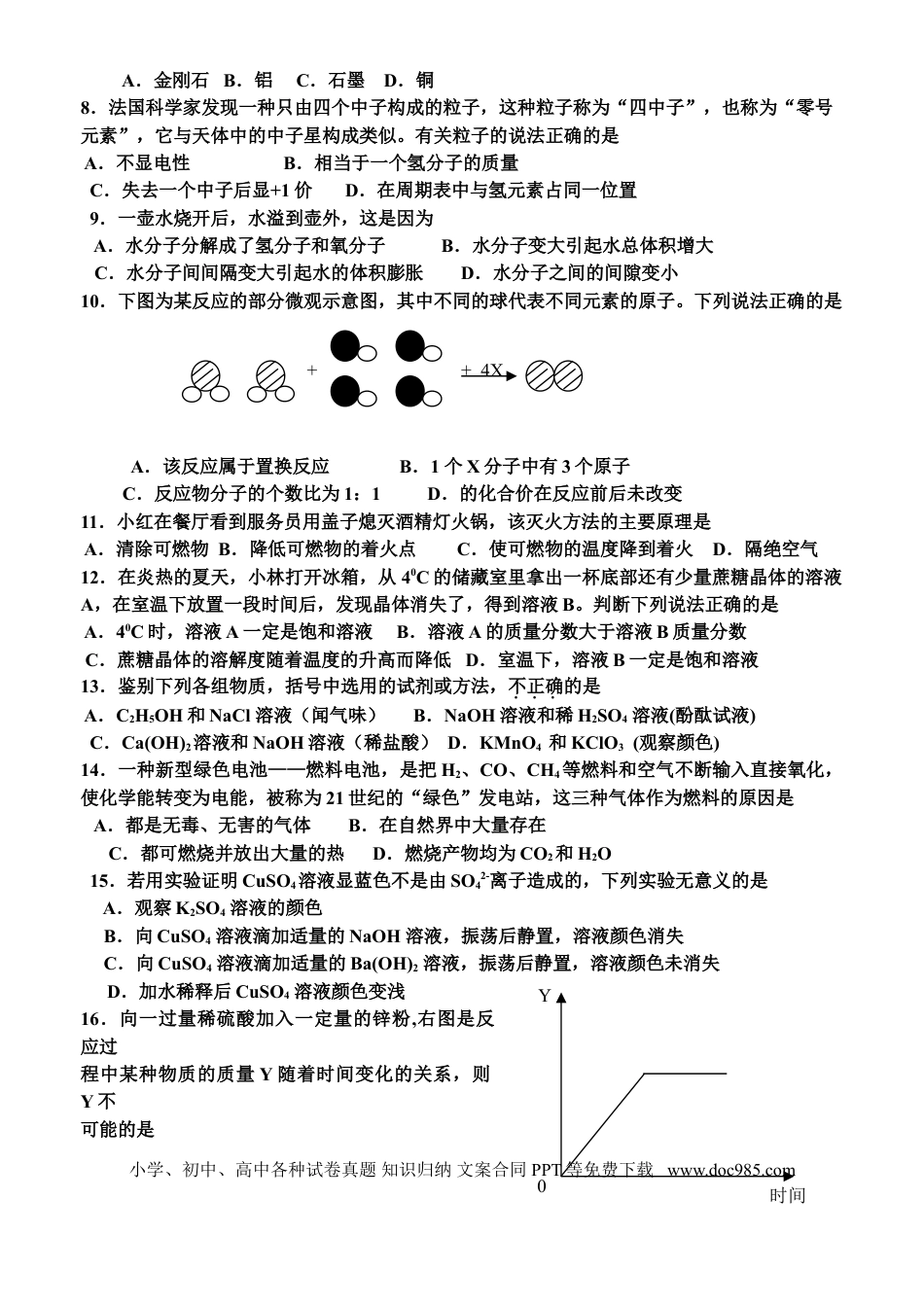 【中考历年真题】2009年广东省中考化学试卷及答案.doc