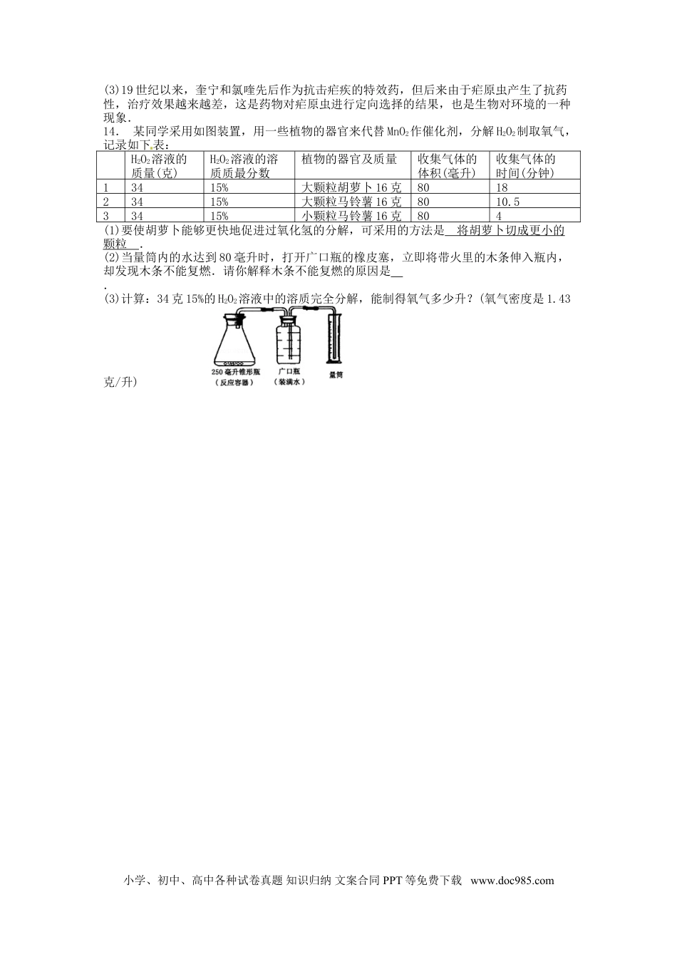【中考历年真题】2012浙江省台州市中考化学真题及答案.doc