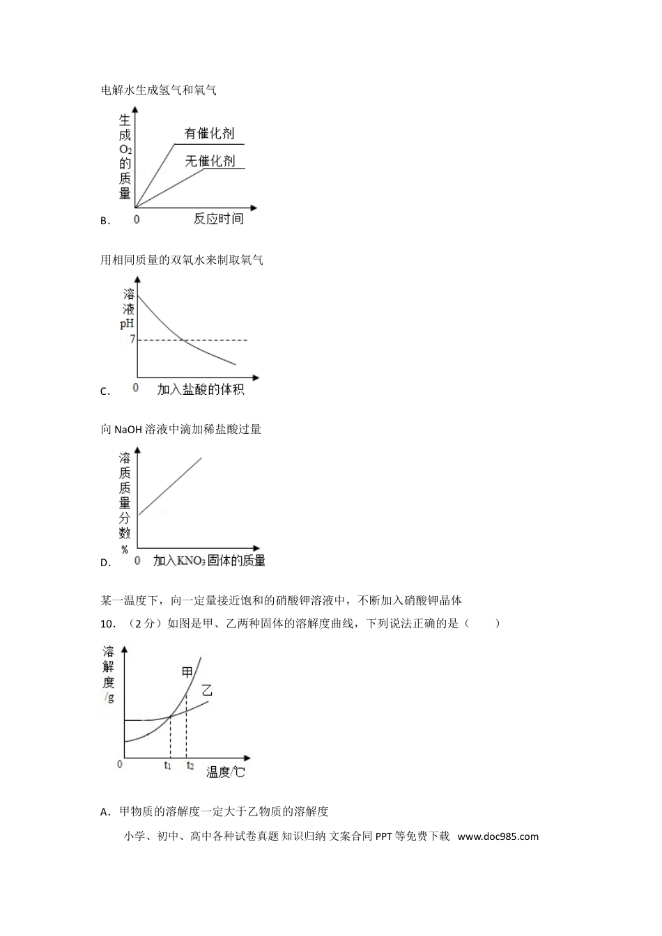 【中考历年真题】2014年新疆维吾尔自治区、兵团初中中考化学试卷.doc