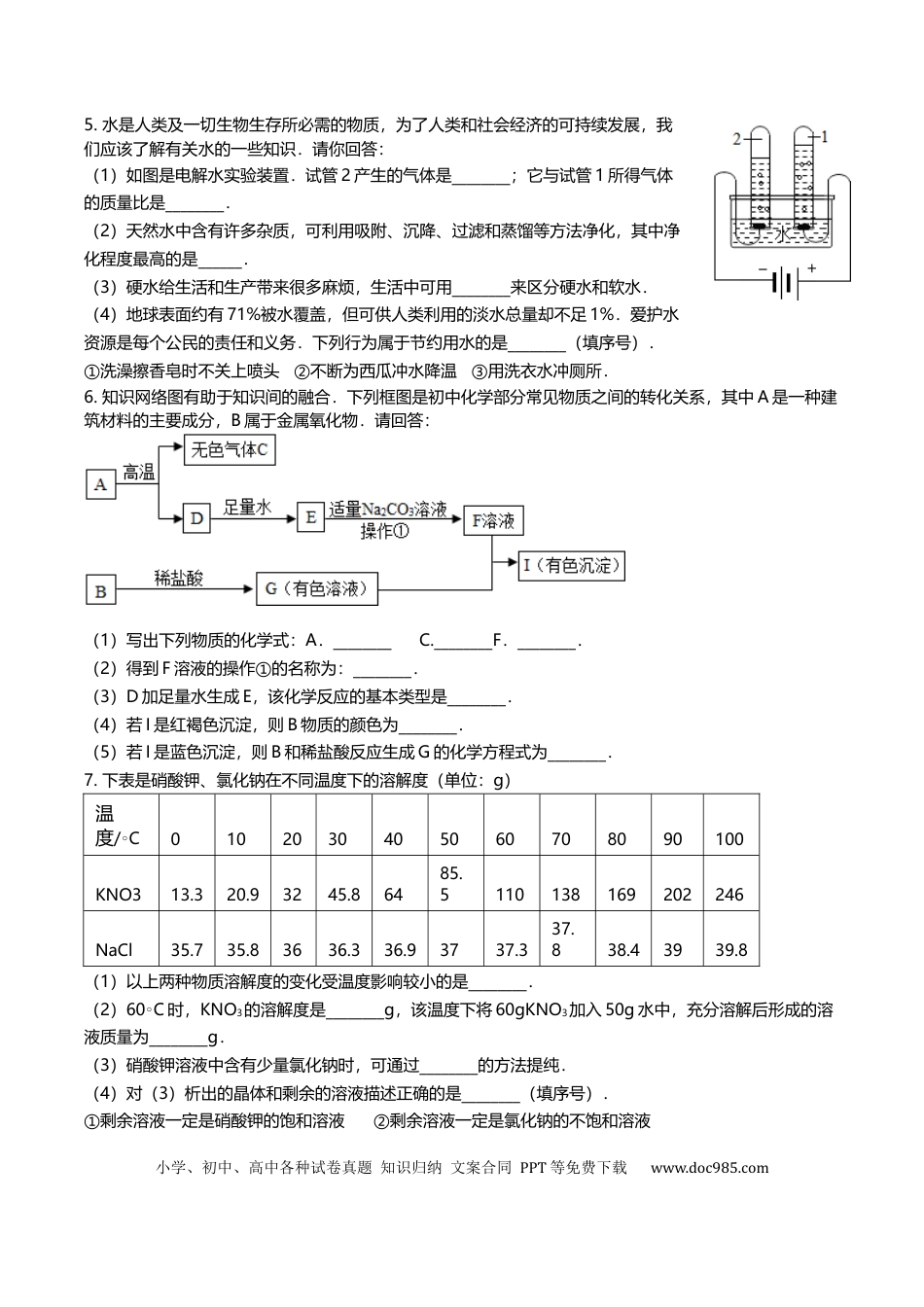 【中考历年真题】2012年西藏自治区中考化学真题.docx