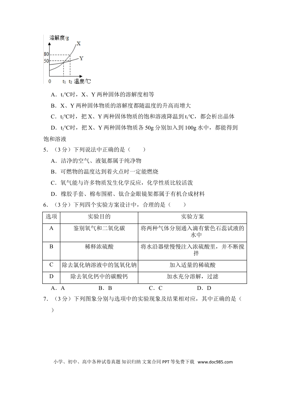 【中考历年真题】2016年四川省遂宁市中考化学试卷（含解析版）.doc