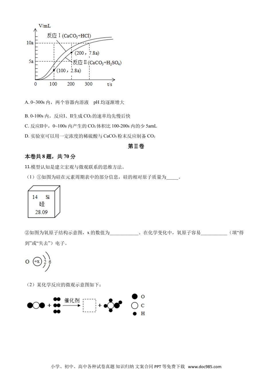 【中考历年真题】精品解析：福建省2020年中考化学试题（原卷版）.doc